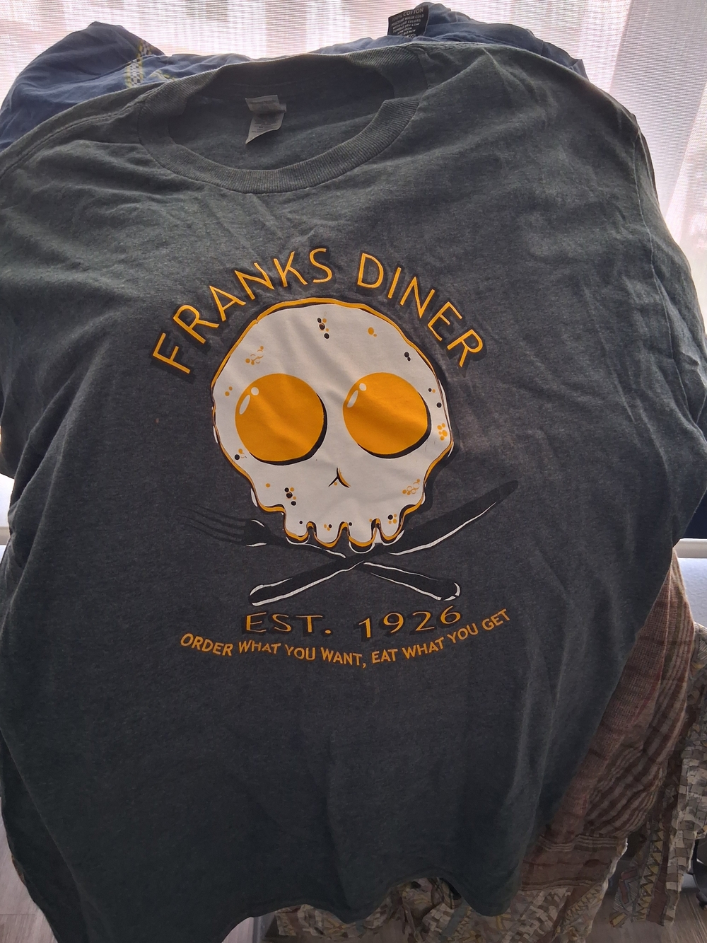 Frank's Diner Dark Gray T-SHIRT M {OG}